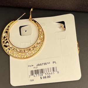 BRIGHTON GOLD EARRINGS. New With Tags.